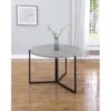 Somette Round Foldaway Dining Table - Grey Oak Veneer -Gourmet Interiors f3ccaf71 4287 48a6 a53e 6ec9863952d5