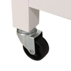 Byway Contemporary Kitchen Cart With Wheels By Christopher Knight Home - Gray + Natural -Gourmet Interiors f4449ae2 3944 48cb a671 085dc17ce32f