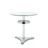 Somette 4304 Glass And Acrylic Counter Table - Silver - Silver -Gourmet Interiors f516c164 62be 4897 9e49 3a01f002a228