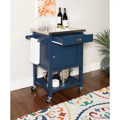 Schley Apartment Cart Navy 11 Schley Apartment Cart Navy - Image 9