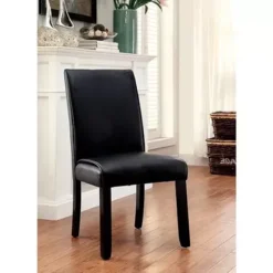 Transitional Black Side Chair (2/CTN) -Gourmet Interiors f7571bec cd0f 4212 95e7 3b091c145bd5