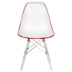 LeisureMod Dover Acrylic Transparent Dining Chair (Set Of 4) - White Red -Gourmet Interiors f803c48f 4ee7 4a95 b25f 21fddad59c91