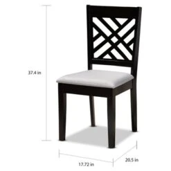 Copper Grove SinazongweModern Upholstered 2-piece Dining Chair Set - Beige -Gourmet Interiors f8407820 6481 4cb7 9c95 3d30ed9e06af