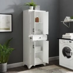 Tara Pantry - 23.75"W X 15"D X 67.75"H - White -Gourmet Interiors f8e3b1be ff06 4005 8706 1c63f891548f