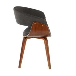 Carson Carrington Sauda Mid-century Modern Chair - N/A - Charcoal Fabric/Walnut -Gourmet Interiors f9b906fc 966f 42e6 bce1 6e47563bab94