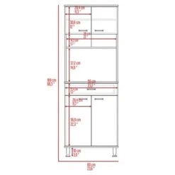 Boahaus Albi Kitchen Cabinet (Gray) - Gray -Gourmet Interiors f9d0d78d aa13 4570 a6de 8e95632df525