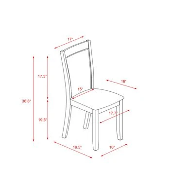 East West Furniture Linen Fabric Upholstered High Back Dining Chairs Set Of 2- (Fabric Color Options) - MZCNT04 10 East West Furniture Linen Fabric Upholstered High Back Dining Chairs Set Of 2- (Fabric Color Options) - MZCNT04 - Image 8