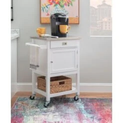 Schley Apartment Cart White -Gourmet Interiors fb117ba8 f868 4e05 baa1 2512de55ce1f