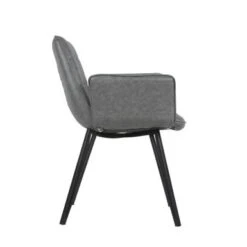 Porthos Home Valo Dining Chairs Set Of 2, Tufted PU Leather Upholstery - Brown -Gourmet Interiors fb5dd9e7 a6aa 4a0a abd9 dcb1f0253c11