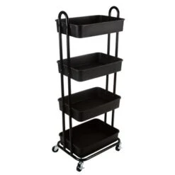 Organize It All Rolling Multifunctional Storage Cart - 3 Tier 17 Organize It All Rolling Multifunctional Storage Cart - 3 Tier -Gourmet Interiors fba3b538 4514 493a b7af 1b434d155ea9
