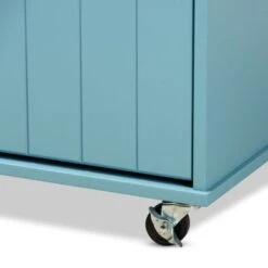 Copper Grove Hudaydah Modern Blue Kitchen Cart -Gourmet Interiors fbb742db 0b80 460b 8165 9a7e50879a96