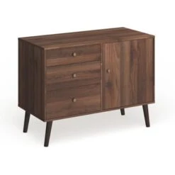Carson Carrington Horsens 3-Drawer Mid-Century Modern Buffet/Sideboard - Walnut -Gourmet Interiors fc145df2 cc69 4f69 9fc3 82fffb8850c5