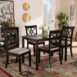 Copper Grove Aileur 5-piece Dining Set - Beige -Gourmet Interiors fc20dbcc 9230 4c11 a7bf cca0f1393216