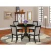 Modern Dining Table Set Consists Of A Dining Table With Drop Leaves And Parson Chairs (Pieces And Finish Option) - DLMZ5-AB6-06 -Gourmet Interiors fcaa9c8d 5190 4d28 b11a 5df61731c13e
