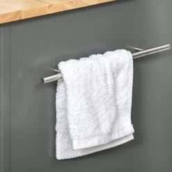 HOMCOM Rolling Kitchen Island Cart, Portable Serving Trolley Table With Drawer, Adjustable Shelf And 2 Towel Racks - Grey -Gourmet Interiors fd796c15 5236 481f bc69 bd556e561b62