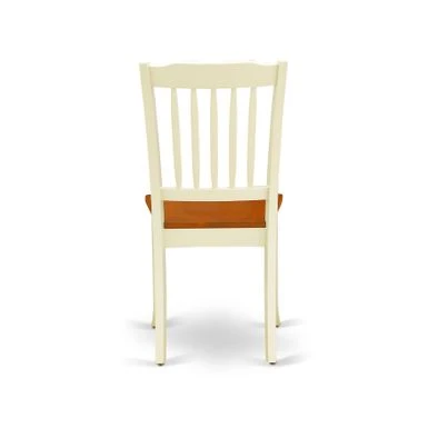 East West Furniture Dining Set-Small Dining Table- Wood Dining Chairs With Solid Wood Seat (Number Of Chairs Option) - MZDA3-WHI-W 18 East West Furniture Dining Set-Small Dining Table- Wood Dining Chairs With Solid Wood Seat (Number Of Chairs Option) - MZDA3-WHI-W - Image 16