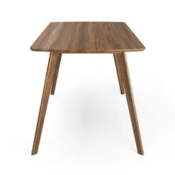 Wesley Mid-Century Modern Rectangular Dining Table 60" - Walnut -Gourmet Interiors fe037a62 cbd3 4310 84b8 c6fc7cdf6aeb