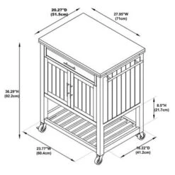 The Curated Nomad Coyote Teal Kitchen Cart - Teal -Gourmet Interiors feee39a2 bed1 42ef 8079 d2308b2ffa05